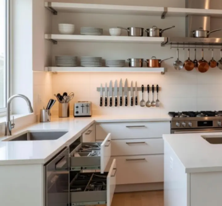 Nowoczesne wyposażenie kuchni uporządkowane w kategorie